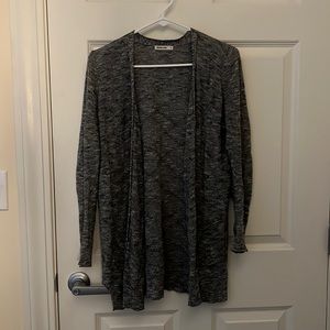 Marine Layer Gray Open Front Cardigan Sz Small Pockets Long
